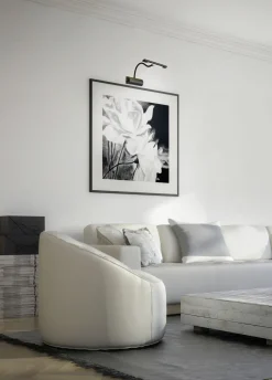 LED Wandleuchte Schwarz Dimmer Metall 430 lm H:35 cm