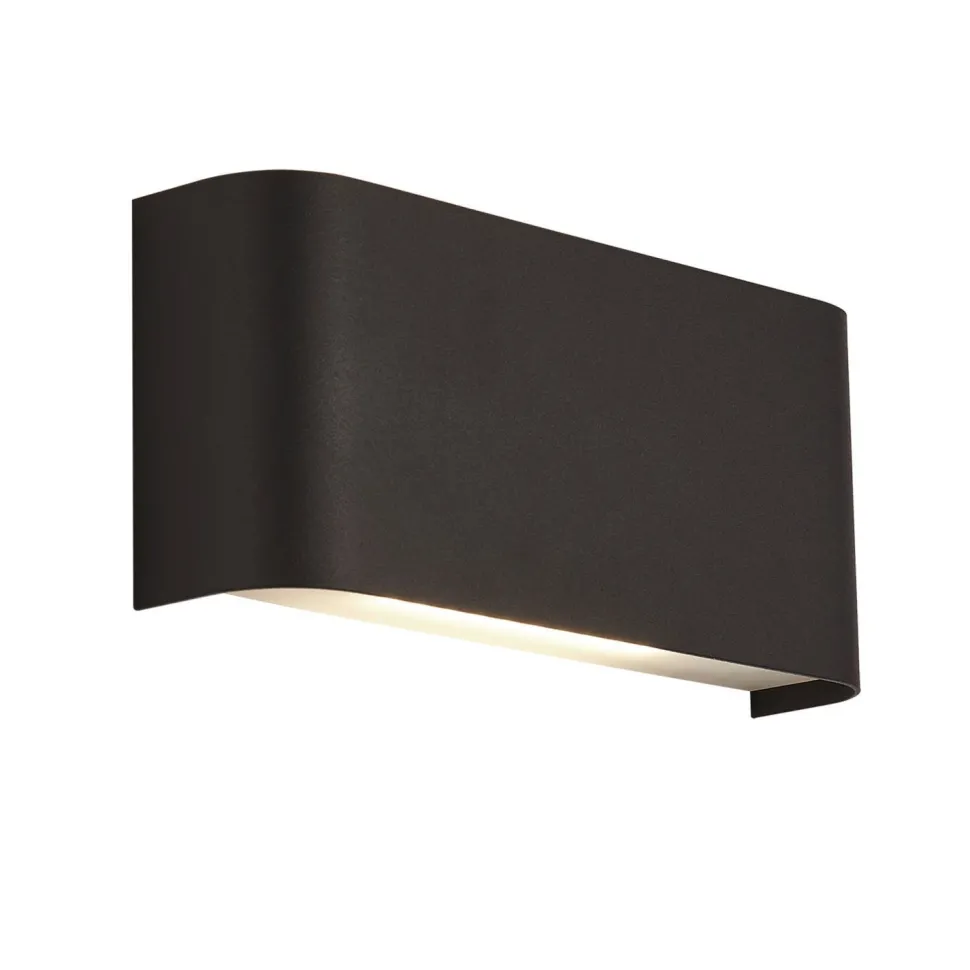LED Wandleuchte Up Down Schwarz 3000 K Metall innen