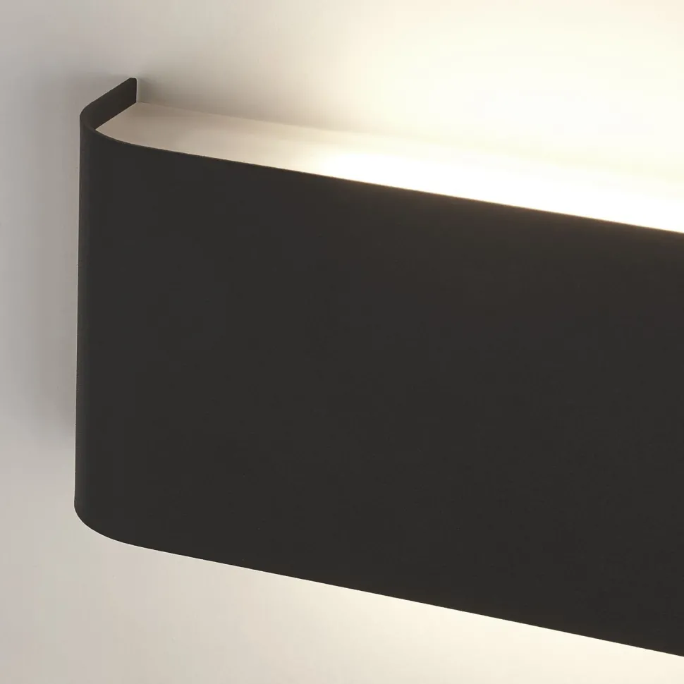 LED Wandleuchte Up Down Schwarz 3000 K Metall innen