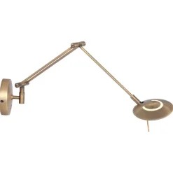 LED Wandspot in Bronze mit Stecker dimmbar beweglich