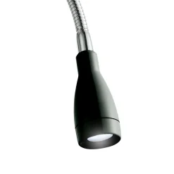 LED Wandspot mit Flexarm Schalter 6500 K in Schwarz