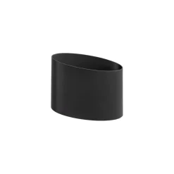 LED Wandspot Up Down Aluminium 10 W Ø17 cm IP54 Schwarz