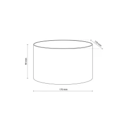LED Wandspot Up Down Aluminium 10 W Ø17 cm IP54 Schwarz