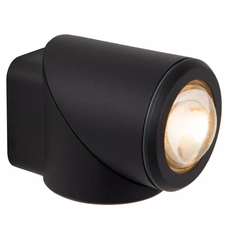 LED Wandstrahler Aluminium Schwarz 2700 K IP65 flexibel