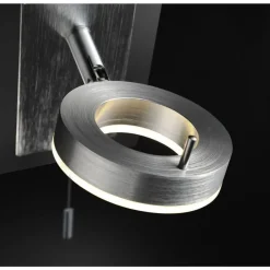 LED Wandstrahler Zugschalter IP44 flexibel in Aluminium