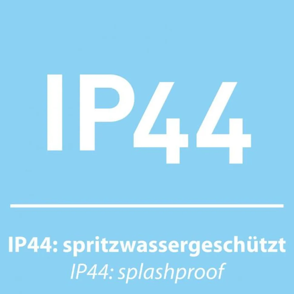 LED Wandstrahler Zugschalter IP44 flexibel in Aluminium