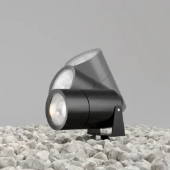 LED Wegeleuchte Aluminium Glas 22,2 cm mit Erdspieß