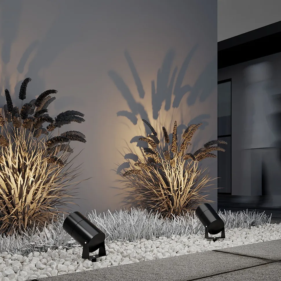 LED Wegeleuchte Aluminium Glas 22,2 cm mit Erdspieß