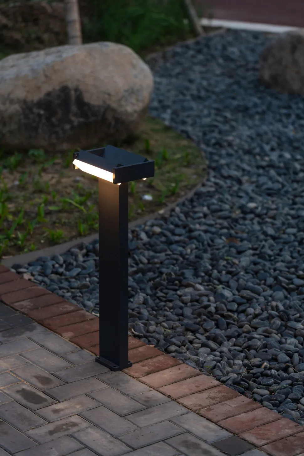 LED Wegeleuchte Aluminium Anthrazit 71,5 cm IP44 3000 K