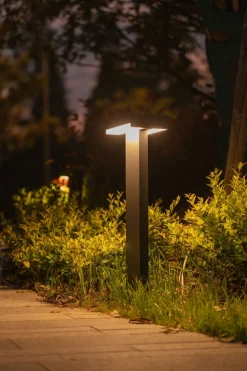 LED Wegeleuchte Aluminium Anthrazit 71,5 cm IP44 3000 K