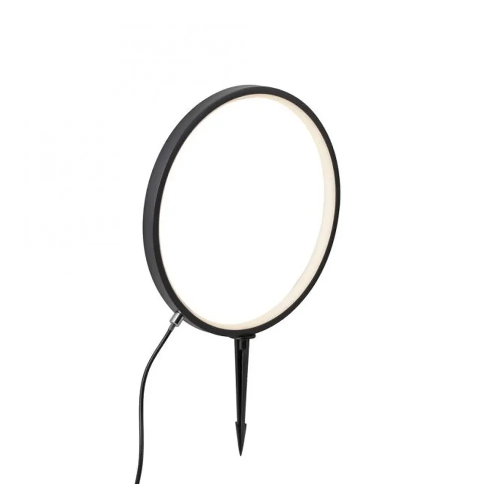 LED Wegeleuchte mit Erdspieß 48 cm IP65 3000 K Schwarz