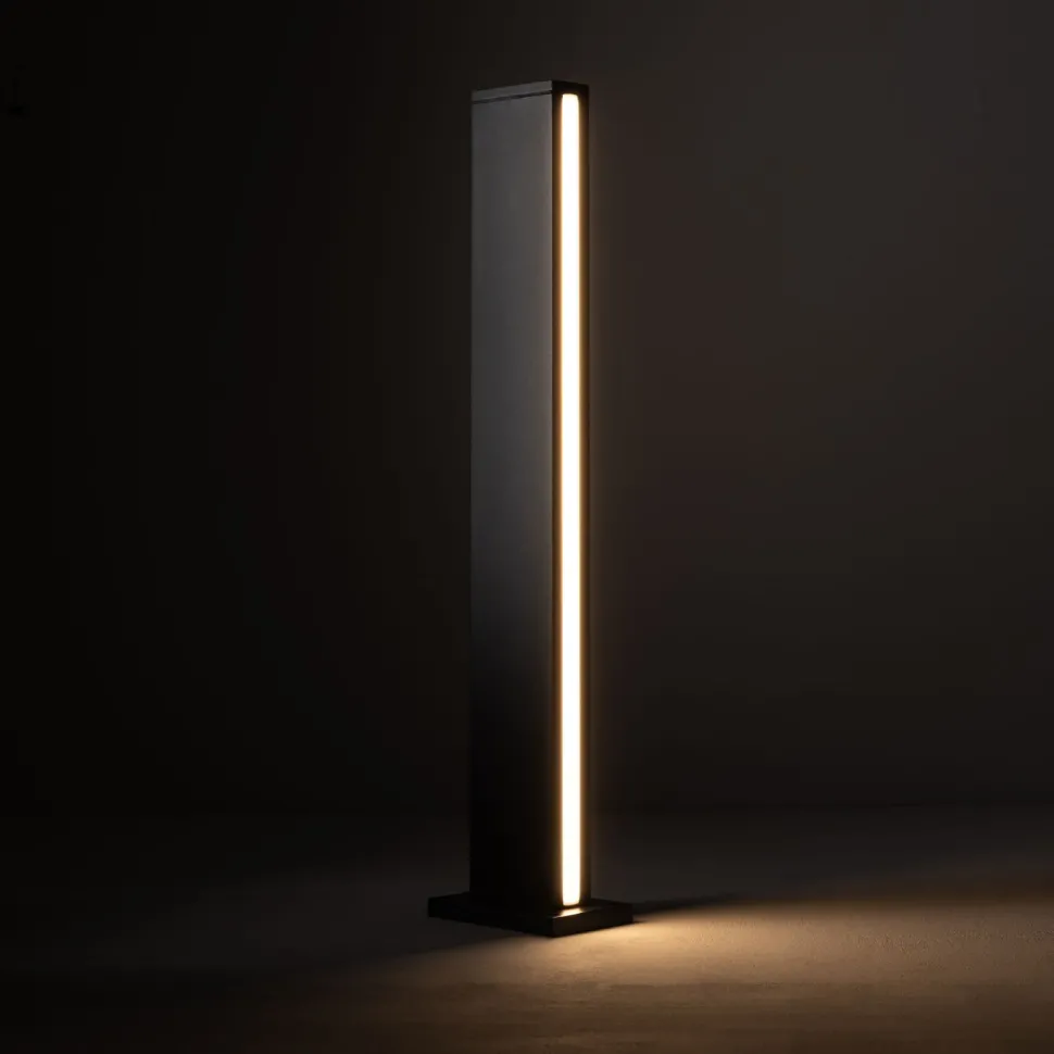 LED Wegeleuchte Schwarz Aluminium IP54 70 cm 600 lm