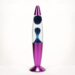 Lila Lavalampe dunkel H:36cm Retro Leuchte Timmy