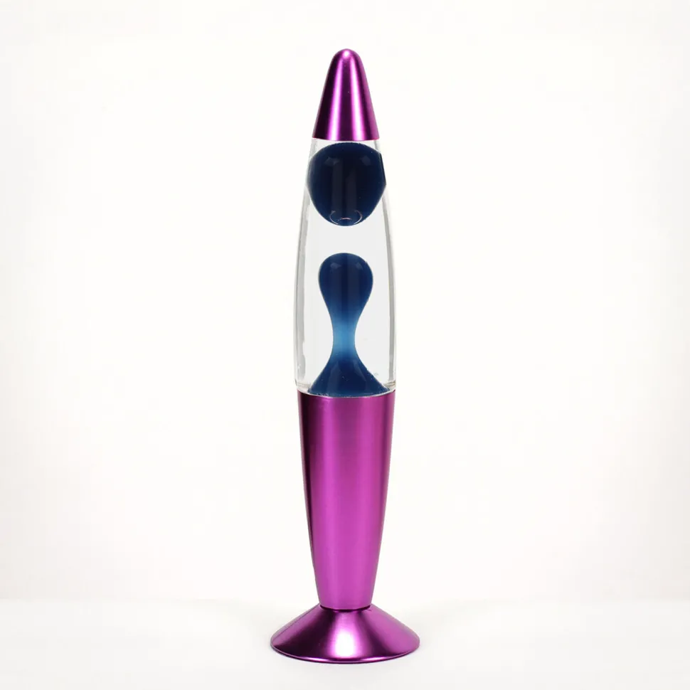 Lila Lavalampe dunkel H:36cm Retro Leuchte Timmy