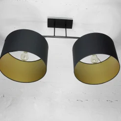 Loft Deckenleuchte Alice mit schwarzen Schirmen