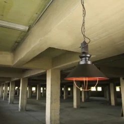 Loft Hängeleuchte mit Kette braun/kupfer