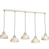 Loft Pendelleuchte Beige Metall 125 cm XXL akzentuiert