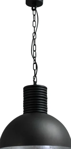 Loft Pendelleuchte Grau Metall Silber Ø40cm LARINO