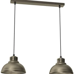 Loft Pendelleuchte in Gold Metall 65 cm E27 akzentuiert