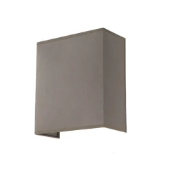 Loft Wandleuchte Stoff Schirm Taupe Loft Design E27