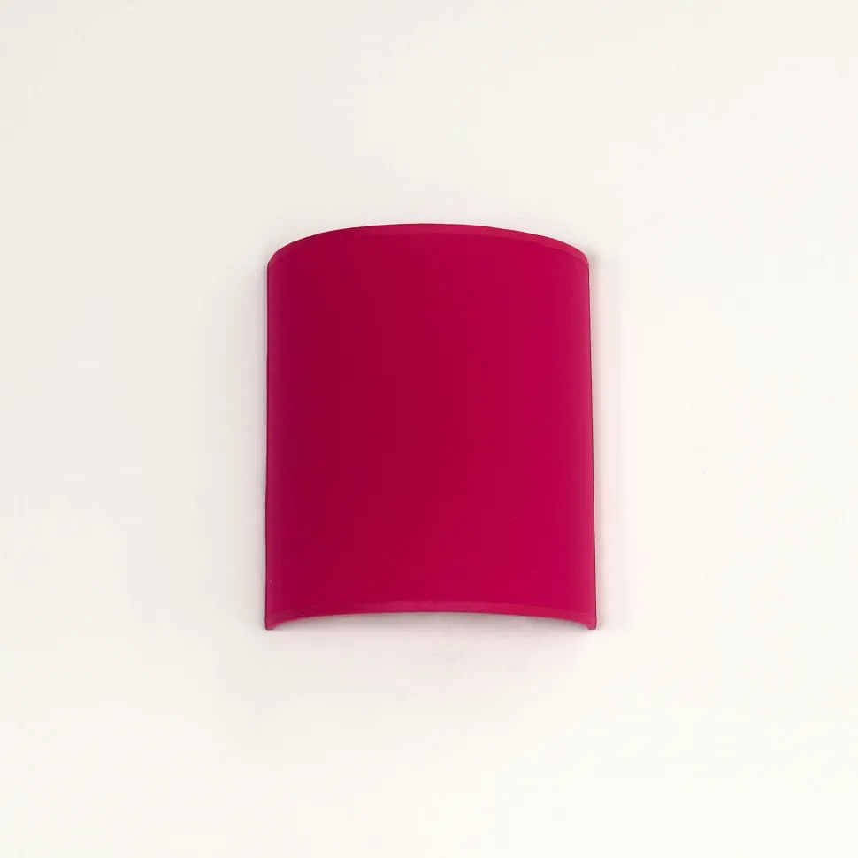 Loft Wandleuchte Stoff Schirm Pink halbrund E27 ALICE