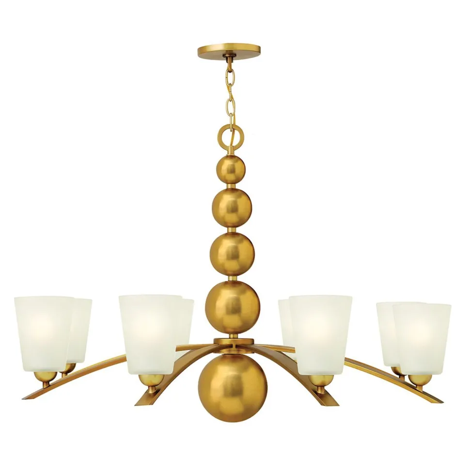 Lüster ROMINA in Messing kürzbar Ø97cm Hängelampe