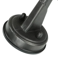 Maritime Außenlampe Schwarz antik IP64 E27 Riffelglas Messing