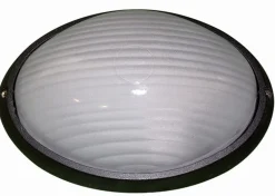 Maritime Außenlampe Schwarz Weiß IP44 B:22cm Bullauge