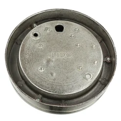 Maritime Außenleuchte Messing in Nickel Ø14cm AGIA