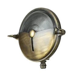 Maritime Außenleuchte Rund Ø18cm aus Messing IP64