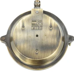 Maritime Außenleuchte Rund Ø18cm aus Messing IP64