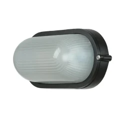 Maritime Außenwandleuchte IP44 B:21cm Schwarz Weiß E27