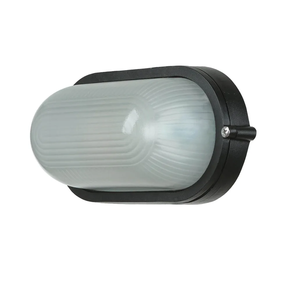 Maritime Außenwandleuchte IP44 B:21cm Schwarz Weiß E27