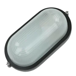 Maritime Außenwandleuchte IP44 B:21cm Schwarz Weiß E27