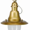Maritime Hängeleuchte außen IP43 in Messing antik