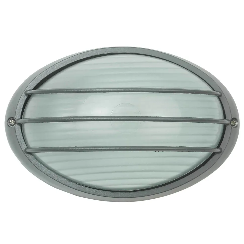 Maritime Wand Außenlampe Anthrazit oval AMSTERDAM