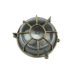 Maritime Wandlampe Außen SIFNOS Echt Messing Antik