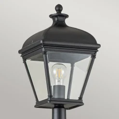 Mastleuchte 216,4 cm IP44 Vintage Schwarz E27 Garten Weg