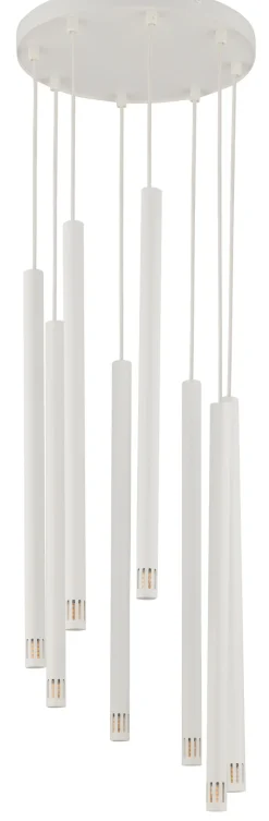 Mehrflammige Hängelampe Weiß Metall G9 bis 1 m elegant