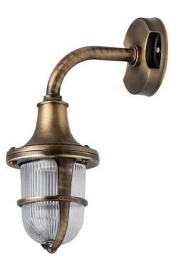 Messing Außenwandleuchte IP64 Maritim Hof SANTORIN