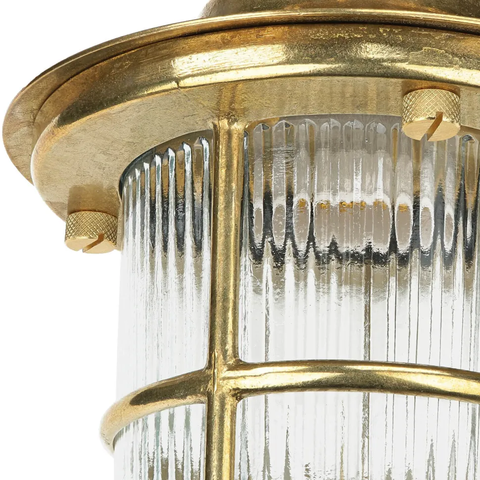 Messing Deckenleuchte außen IP54 Maritim Terrasse