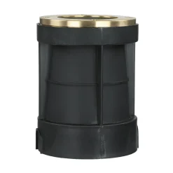 Messing Einbauleuchte rund IP54 GU10 außen Ø10,5cm