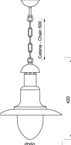 Messing Hängelampe Esstisch in Chrom maritim edel