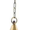 Messing Pendelleuchte rund Ø21cm Außenbereich