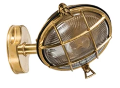 Messing Wandlampe außen IP64 Maritimer Stil SERIFOS