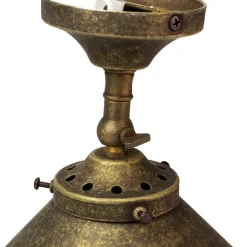 Messing Wandlampe in Bronze antik verstellbar