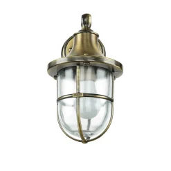 Messing Wandlampe IP64 Maritim Haus Hof SANTORIN
