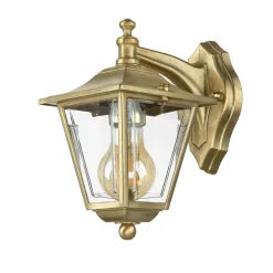 Messing Wandlampe IP43 Rustikal Terrasse LEROS