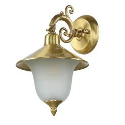 Messing Wandlampe Rustikal elegant H:28cm ANDROS