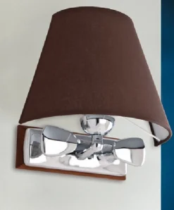 Messing Wandleuchte Chrom Braun Maritim Flur